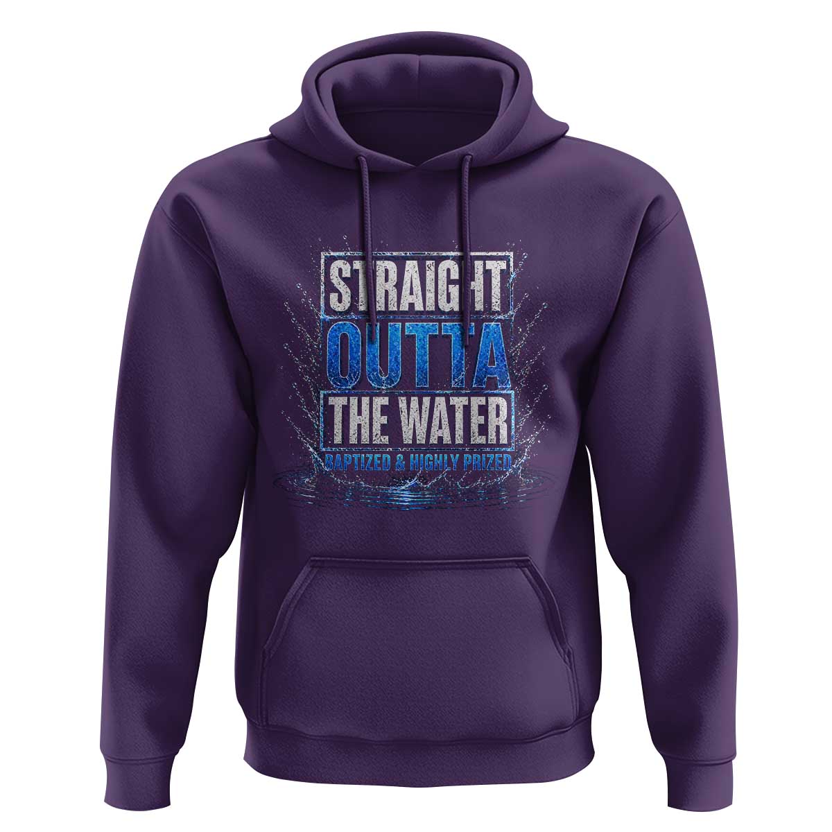 Baptism Hoodie Straight Outta Water Christian Baptized