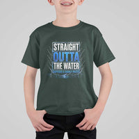 Baptism T Shirt For Kid Straight Outta Water Christian Baptized