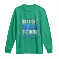Baptism Long Sleeve Shirt Straight Outta Water Christian Baptized