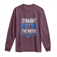 Baptism Long Sleeve Shirt Straight Outta Water Christian Baptized