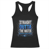 Baptism Racerback Tank Top Straight Outta Water Christian Baptized