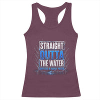 Baptism Racerback Tank Top Straight Outta Water Christian Baptized
