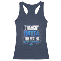 Baptism Racerback Tank Top Straight Outta Water Christian Baptized