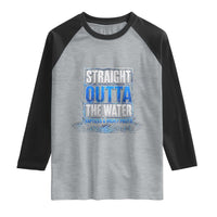 Baptism Raglan Shirt Straight Outta Water Christian Baptized