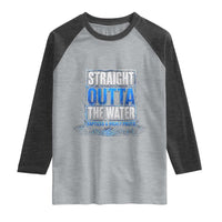 Baptism Raglan Shirt Straight Outta Water Christian Baptized
