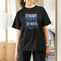 Baptism T Shirt For Women Straight Outta Water Christian Baptized
