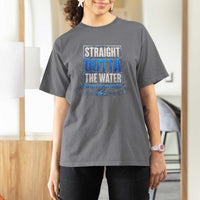 Baptism T Shirt For Women Straight Outta Water Christian Baptized