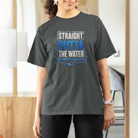 Baptism T Shirt For Women Straight Outta Water Christian Baptized