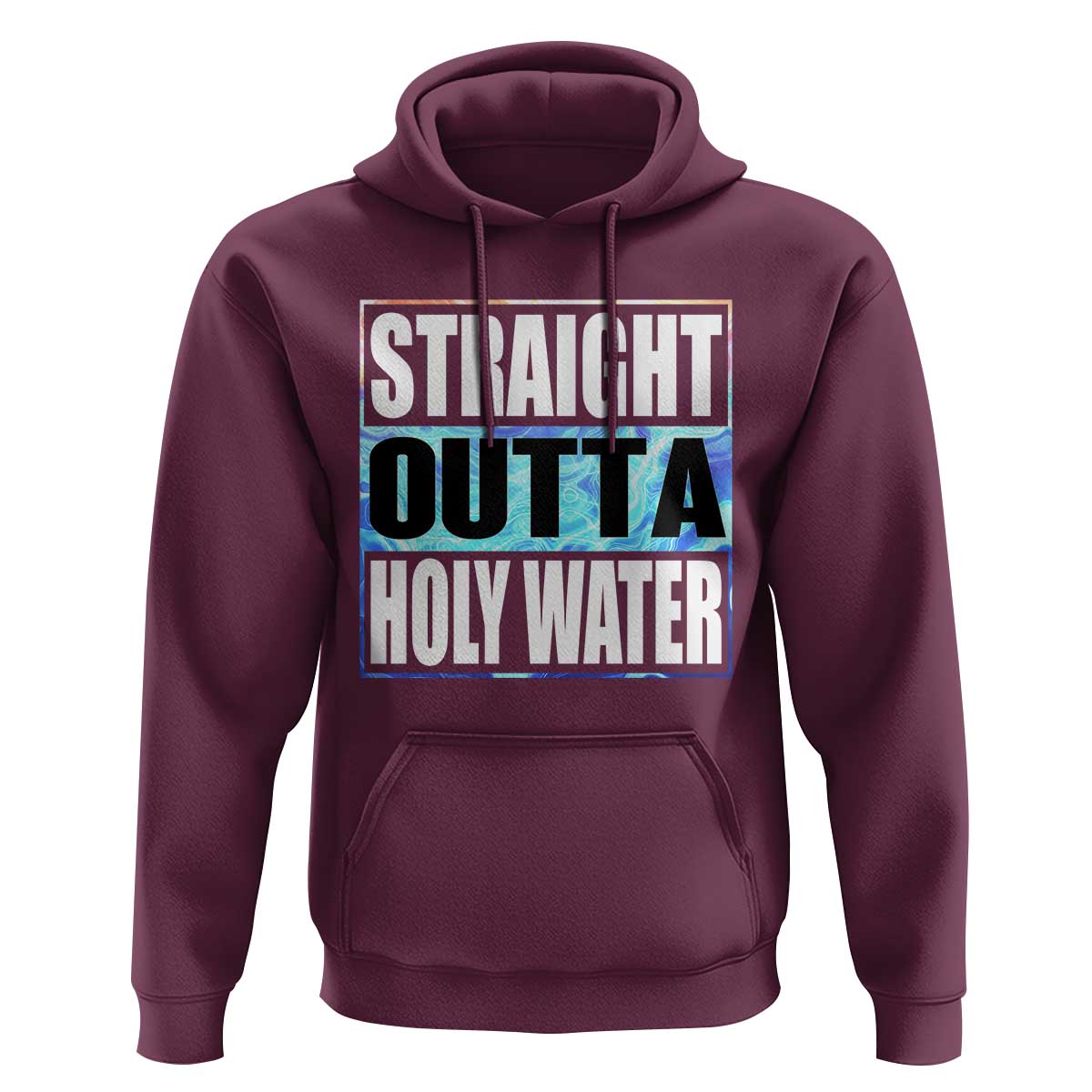 Straight Outta Holy Water Hoodie Baptismal Baptism Christening