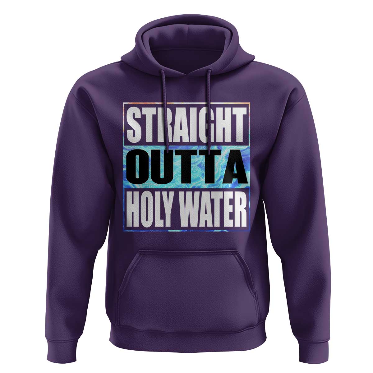Straight Outta Holy Water Hoodie Baptismal Baptism Christening