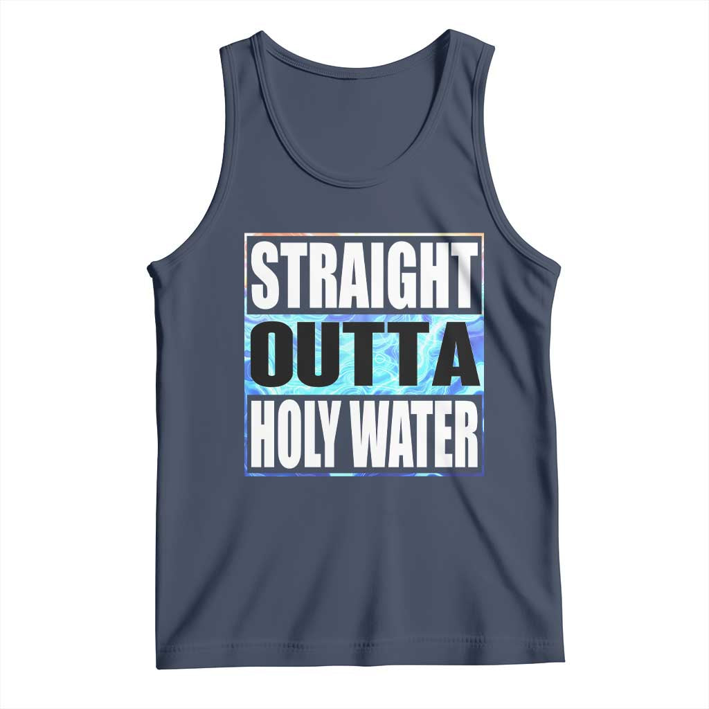 Straight Outta Holy Water Tank Top Baptismal Baptism Christening