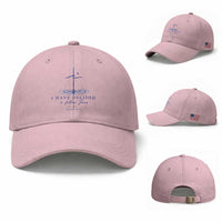 New Believer Baseball Cap I Have Decided To Follow Jesus In Baptism Cross Water