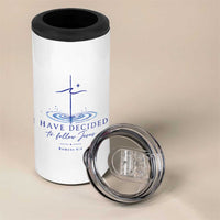 New Believer 4 in 1 Can Cooler Tumbler I Have Decided To Follow Jesus In Baptism Cross Water