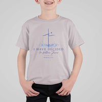 New Believer T Shirt For Kid I Have Decided To Follow Jesus In Baptism Cross Water