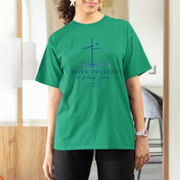 New Believer T Shirt For Women I Have Decided To Follow Jesus In Baptism Cross Water