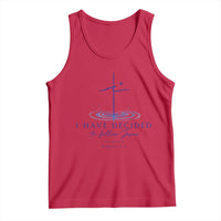 New Believer Tank Top I Have Decided To Follow Jesus In Baptism Cross Water