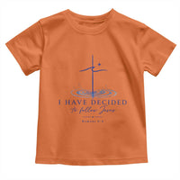 New Believer Toddler T Shirt I Have Decided To Follow Jesus In Baptism Cross Water