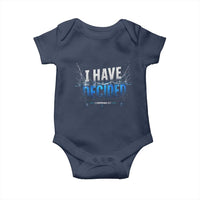 Christian Baptism Baby Onesie New Believer Water Immersion Baptized I Have Decided