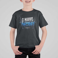 Christian Baptism T Shirt For Kid New Believer Water Immersion Baptized I Have Decided