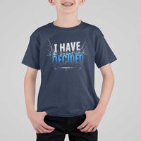 Christian Baptism T Shirt For Kid New Believer Water Immersion Baptized I Have Decided
