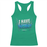 Christian Baptism Racerback Tank Top New Believer Water Immersion Baptized I Have Decided