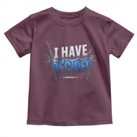 Christian Baptism Toddler T Shirt New Believer Water Immersion Baptized I Have Decided