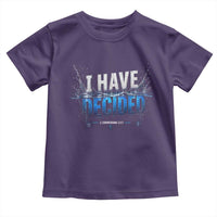Christian Baptism Toddler T Shirt New Believer Water Immersion Baptized I Have Decided