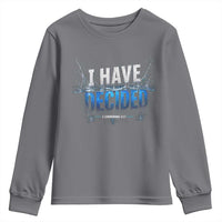Christian Baptism Youth Sweatshirt New Believer Water Immersion Baptized I Have Decided
