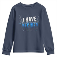 Christian Baptism Youth Sweatshirt New Believer Water Immersion Baptized I Have Decided