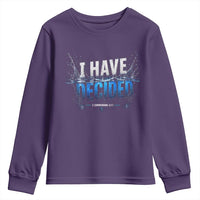 Christian Baptism Youth Sweatshirt New Believer Water Immersion Baptized I Have Decided