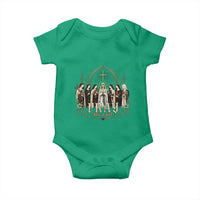 Catholic Saint Baby Onesie Pray Like A Girl Vintage Christian Faith Inspired