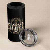 Catholic Saint 4 in 1 Can Cooler Tumbler Pray Like A Girl Vintage Christian Faith Inspired