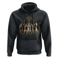 Catholic Saint Hoodie Pray Like A Girl Vintage Christian Faith Inspired