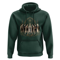 Catholic Saint Hoodie Pray Like A Girl Vintage Christian Faith Inspired