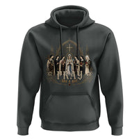 Catholic Saint Hoodie Pray Like A Girl Vintage Christian Faith Inspired