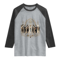 Catholic Saint Raglan Shirt Pray Like A Girl Vintage Christian Faith Inspired