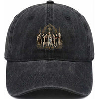 Catholic Saint Washed Cotton Baseball Cap Pray Like A Girl Vintage Christian Faith Inspired