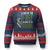 Land of the Free Because of the Brave Ugly Christmas Sweater Gun American Flag - Wonder Print Shop