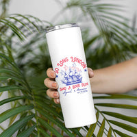 Funny 4th Of July Skinny Tumbler So Long London Had A Good Run Usa Patriotic - Wonder Print Shop