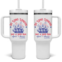 Funny 4th Of July Tumbler With Handle So Long London Had A Good Run Usa Patriotic - Wonder Print Shop
