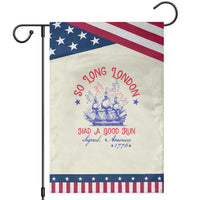 Funny 4th Of July Garden Flag So Long London Had A Good Run Usa Patriotic