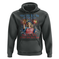 You Look Like The 4th Of July Makes Me Want A Hot Dog Real Bad Hoodie Funny 4th July Hot Dog Meme - Wonder Print Shop