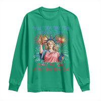 You Look Like The 4th Of July Makes Me Want A Hot Dog Real Bad Long Sleeve Shirt Funny 4th July Hot Dog Meme - Wonder Print Shop