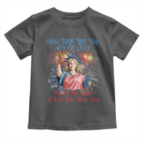 You Look Like The 4th Of July Makes Me Want A Hot Dog Real Bad Toddler T Shirt Funny 4th July Hot Dog Meme - Wonder Print Shop