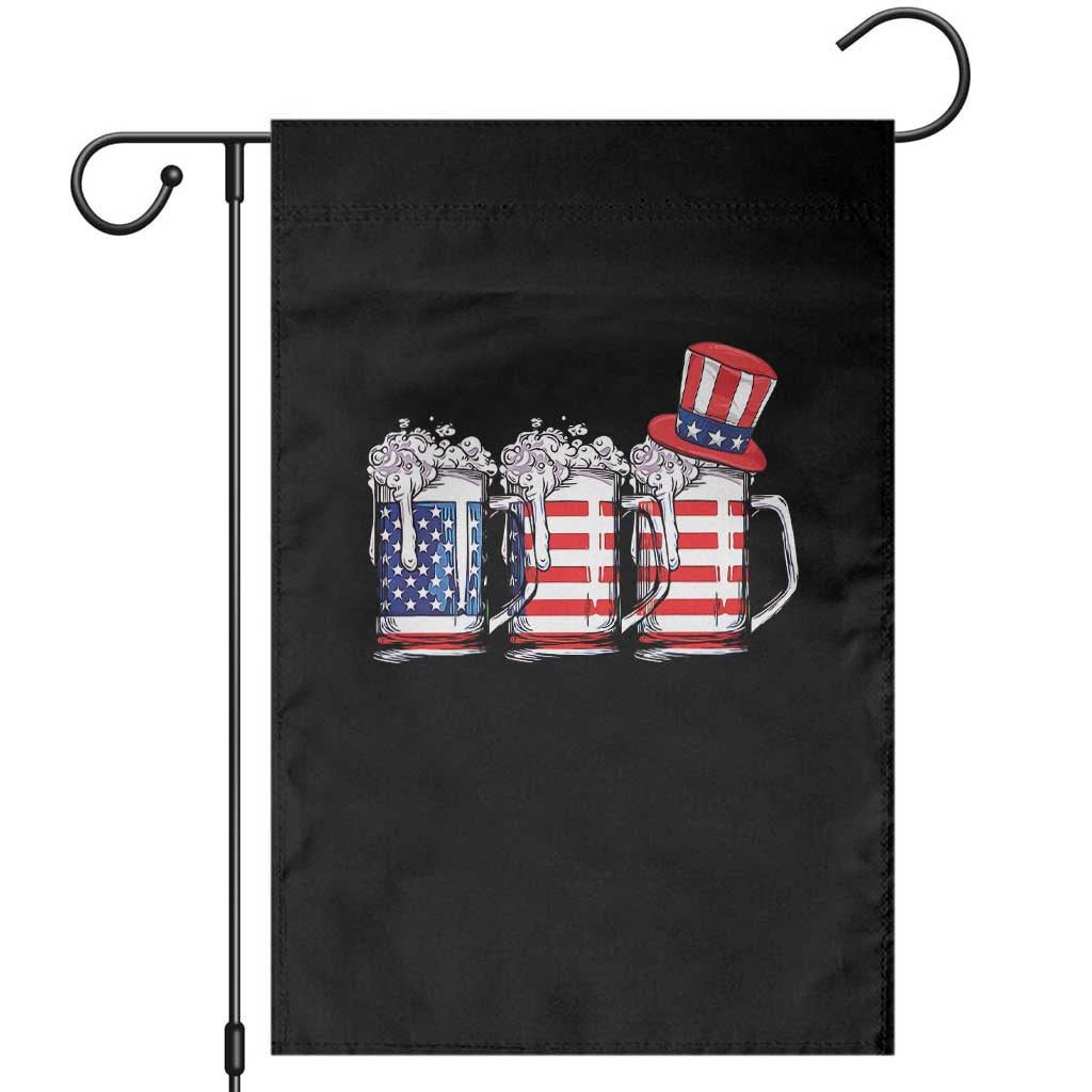 Beer American Flag 4th of July Garden Flag Merica Drinking USA - Wonder Print Shop