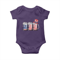 Beer American Flag 4th of July Baby Onesie Merica Drinking USA - Wonder Print Shop