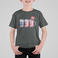 Beer American Flag 4th of July T Shirt For Kid Merica Drinking USA - Wonder Print Shop