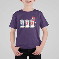 Beer American Flag 4th of July T Shirt For Kid Merica Drinking USA - Wonder Print Shop