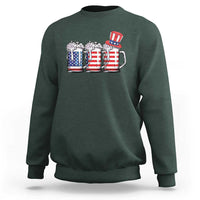 Beer American Flag 4th of July Sweatshirt Merica Drinking USA - Wonder Print Shop