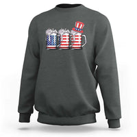 Beer American Flag 4th of July Sweatshirt Merica Drinking USA - Wonder Print Shop